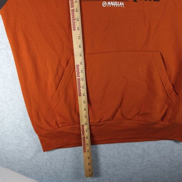 Magellan Hoodie Jacket Mens Xl Pullover Saltwater Redfish Chasin Tail Orange - Picture 5 of 7